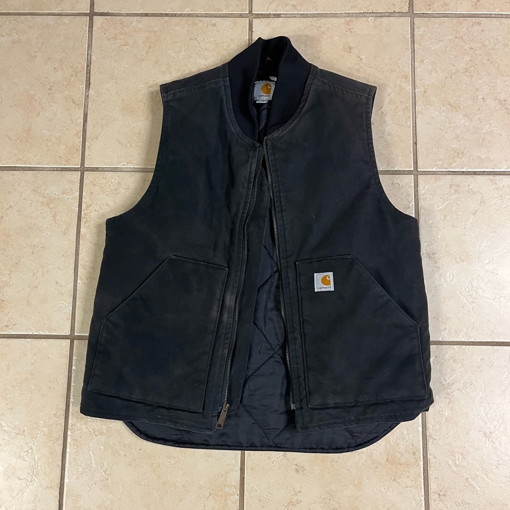 vintage Carhartt duck vest 80s medium
